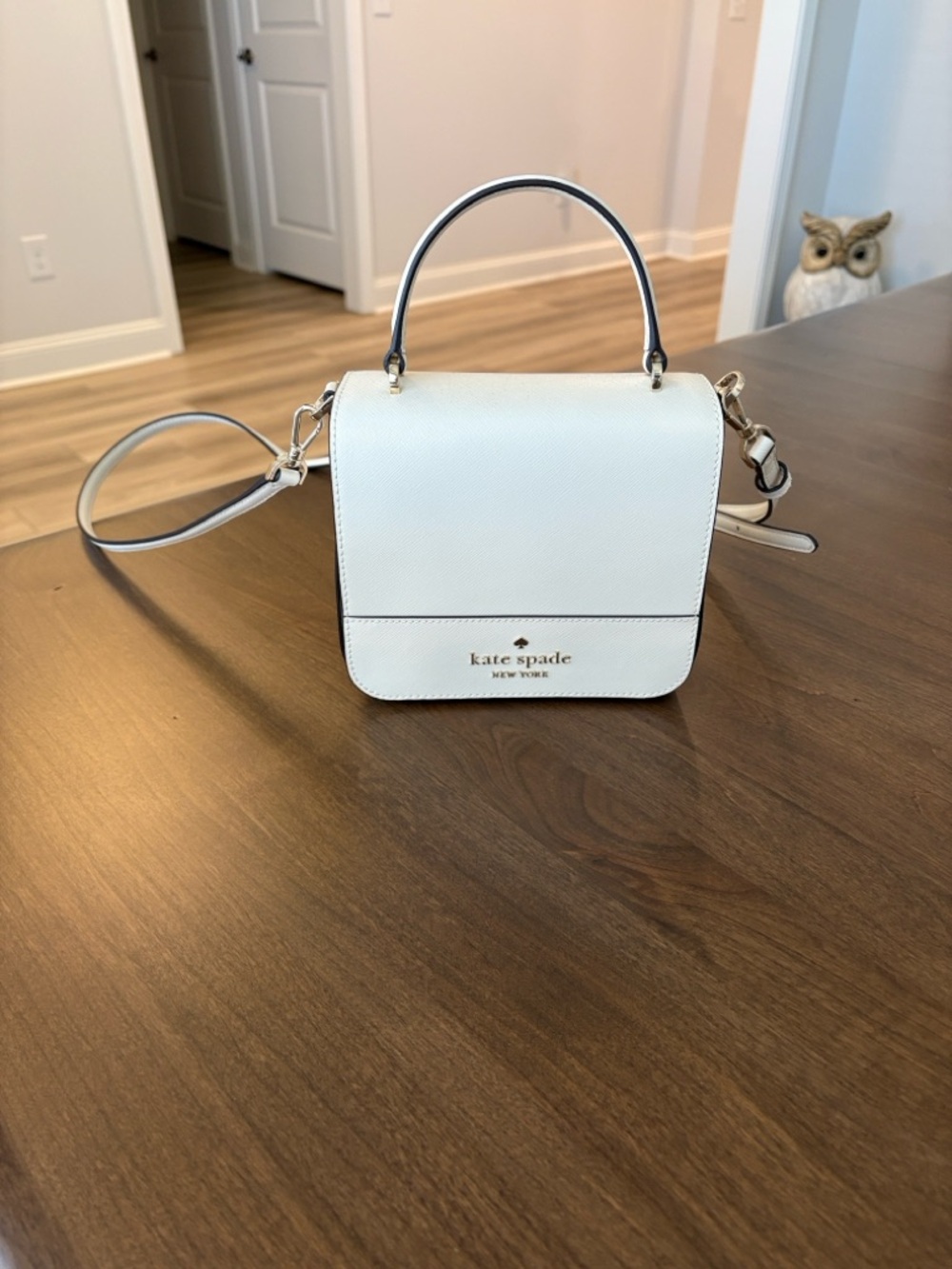 kate spade Ivory Staci Square Crossbody with Top Handle - Picture 3 of 9